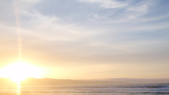 Sunsets beach nature