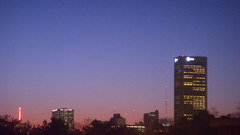 Sunsets cityscapes urban buildings