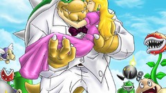 Super Mario princess peach bowser video games weddings