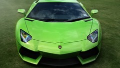 Supercar Lamborghini-Aventador lp700 green cars