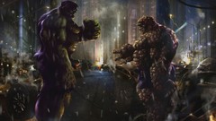 Superheroes artwork marvel comics Hulk (comic character) Thing 