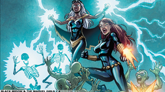 Superheroes Black Widow skeletons