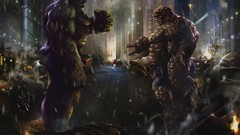 Superheroes Hulk (comic character) Thing (Ben Grimm)