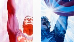Superman comics captain america Alex Ross