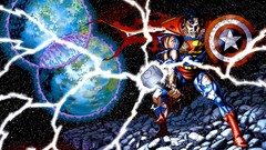 Superman comics shields Mjolnir