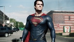 Superman henry cavill superheroes dc comics blurred background 
