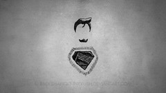 Superman minimalistic goatee