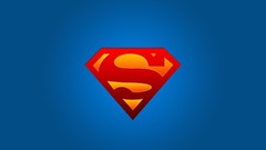 Superman superheroes logos minimalistic