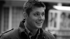Supernatural jensen ackles dean winchester grayscale 