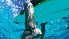 Surfboards ankle bracelets legs