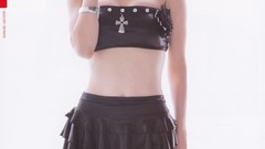 Surprise Japanese asians skirts models Simple Background AKB48