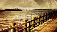 Surreal artwork moons