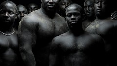 Surreal black people grayscale