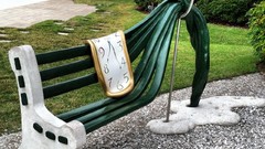 Surrealism bench artwork