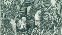 Surrealism faces monochrome drawings artwork traditional art