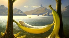 Surrealism hammock bananas surreal artwork vladimir kush