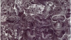 Surrealism monochrome drawings artwork traditional art