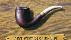 Surrealism paintings Wood pipes artwork traditional art belgian 