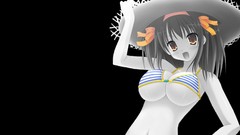 Suzumiya haruhi the melancholy of haruhi suzumiya bikini boobs 