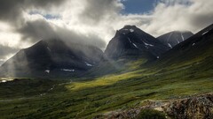 sweden nature Mountains clouds landscape