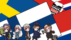 Sweden Norway Flags iceland