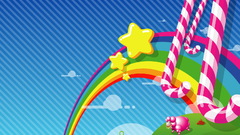 Sweet rainbow abstract candy