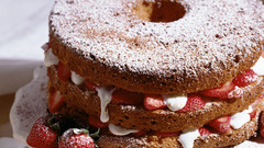 Sweets (candies) strawberries cakes