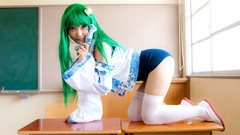Swim models kochiya sanae touhou cosplay detached sleeves 