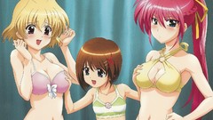 Swimming anime girls