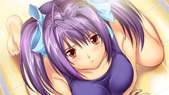 Swimming anime girls