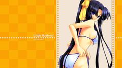 Swimsuits anime girls blue