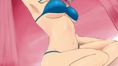 Swimsuits aqua hair anime