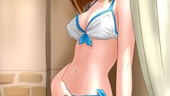 Swimsuits brunettes idolmaster anime