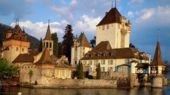 Switzerland castle Oberhofen