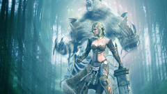 Sword Cool blue forest