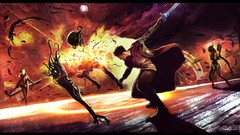 Swords artwork devil may cry 5 video games fantasy art