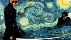 Swords bleach kurosaki ichigo Vincent van Gogh Starry Night 