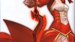 Swords blondes anime girls fate series Simple Background 