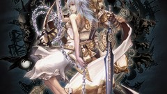 Swords chains artwork fantasy art