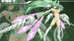 Swords cleavage underboobs Hyperdimension Neptunia Green Heart