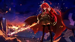 Swords flames shakugan no shana redheads