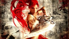 Swords heavenly sword playstation 3 redheads video games girls 