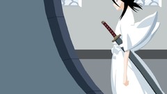 Swords indoors bleach white dress kuchiki rukia