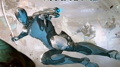 Swords jumping video games fantasy art warframe