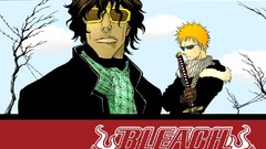 Swords sunglasses scarfs bleach kurosaki ichigo Yasutora Sado