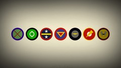 Symbols Justice League dc comics minimalistic