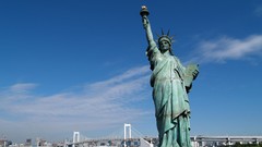 Symbols Tokyo statues Statue of Liberty cities cityscapes city 