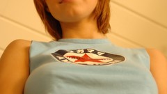 T-shirts redheads low-angle shot underboobs Iga Wyrwal