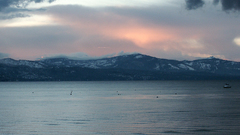 Tahoe sunset scenery water