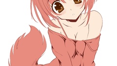 Tails brown eyes transparent